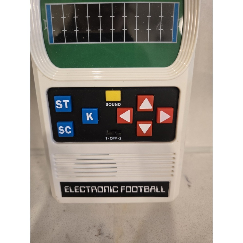 Vintage Electronic Football Handheld LED Game Retro Arcade Coleco Style Tested
